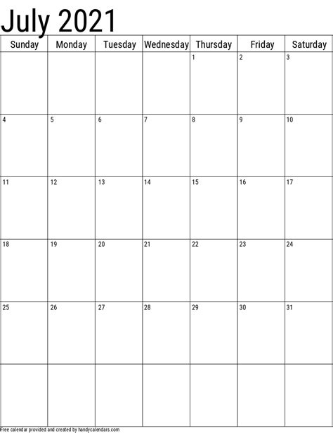 Here's the same august 2021 design as the one above, but this one's an elegant vertical calendar. Vertical 2020 Calendar Templates - Handy Calendars