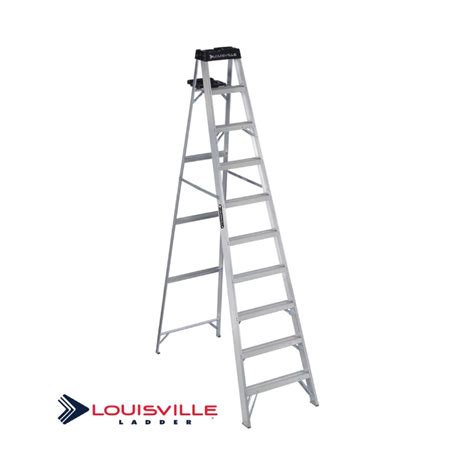 Louisville Ladder 10 Foot Aluminum Step Ladder Modern Electrical