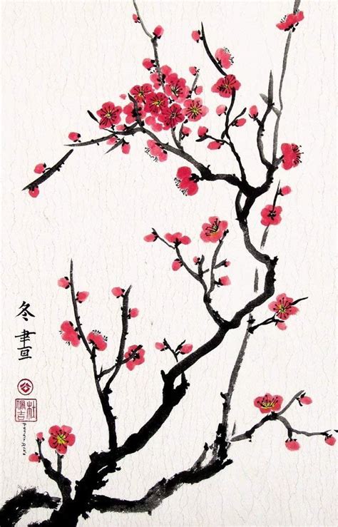 Japanese Artwork Japanese Painting Chinese Painting Flower Drawing