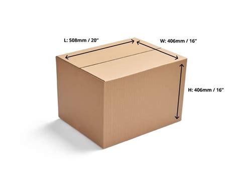 508 X 406 X 406mm Double Wall Cardboard Boxes Eco Friendly Packaging