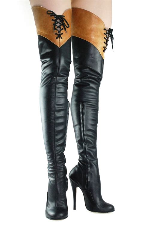 The Riding Mistress Round Toe Thigh High Boots Etsy
