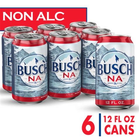 Busch Non Alcoholic Beer 6 Cans 12 Fl Oz Harris Teeter