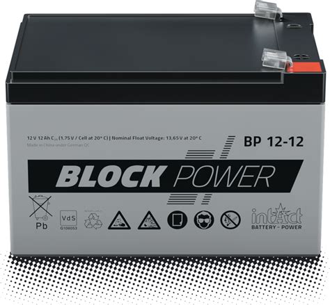 Intact Block Power Agm Batterie Für Sicherheitsanwendungen
