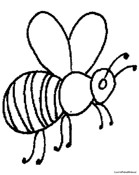 Honey bee coloring page from bees category. Bee Coloring Pages - GetColoringPages.com