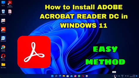 How To Install Adobe Acrobat Reader Dc In Windows 11 For Opening Pdf