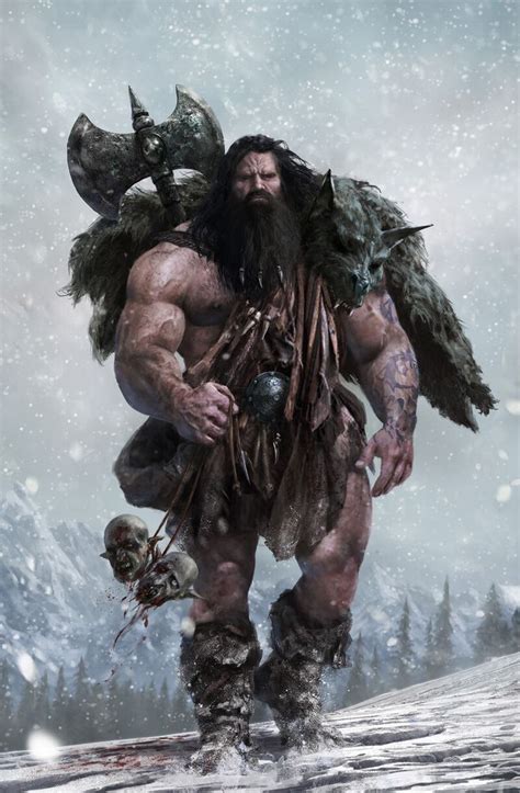 Artstation Beorn Tomasz Ryger Viking Character Fantasy Art Men