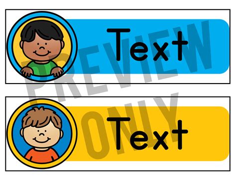 Editable Name Tagslabels Kids Theme Made By Teachers