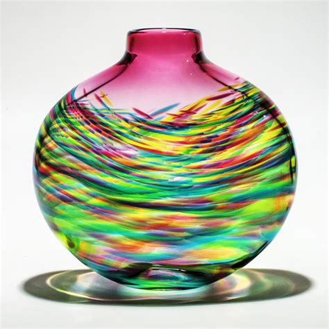 Vortex Flat By Michael Trimpol And Monique Lajeunesse Art Glass Vase Artful Home In 2021