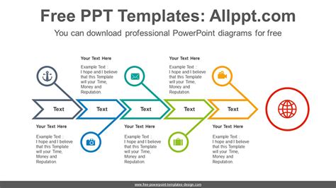 Fishbone Arrow PowerPoint Diagram Template Slidesgo Templates