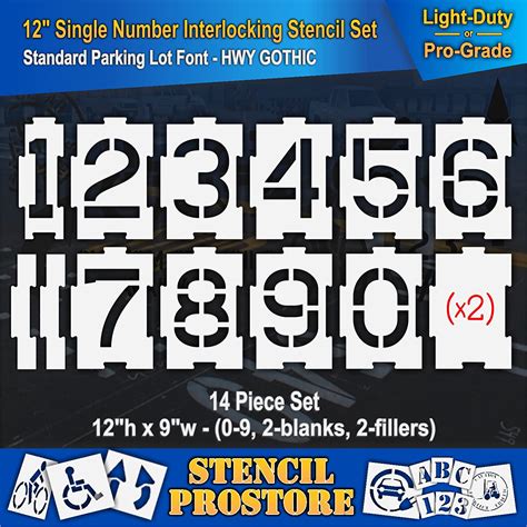 Stencil Prostore Individual Letters And Numbers