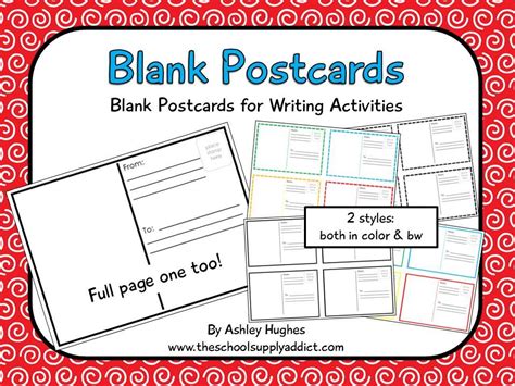 How To Write A Postcard For Kids