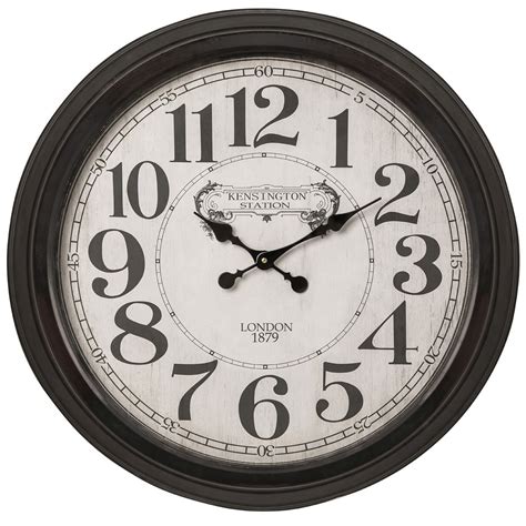 Classic Black Wall Clock Modern And Contemporary Furniture