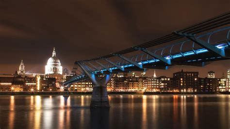 🥇 London Millenium Bridge Millennium St Pauls Cathedral Cities