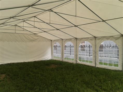 Why our canopies, carports and party tents last longer? 46 x 26 White PVC Party Tent Canopy