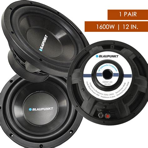 New Blaupunkt Gbw120 Car Audio Cheap 12 Single Coil 1600w Voice Subwo