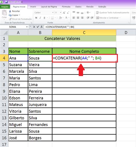 Como Utilizar A Função Concatenar No Excel Blog De Informática