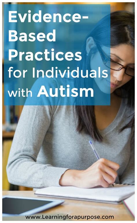 Evidence Based Practices For Individuals With Autism Learning For A