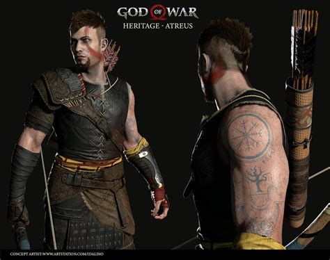 Atreus Heritage By Douglas Chaves Kratos God Of War God Of War