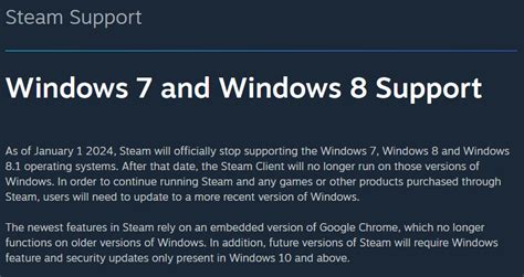 Steam Will Discontinue Support For Windows 7 And 8 In Early 2024 Imamlarh