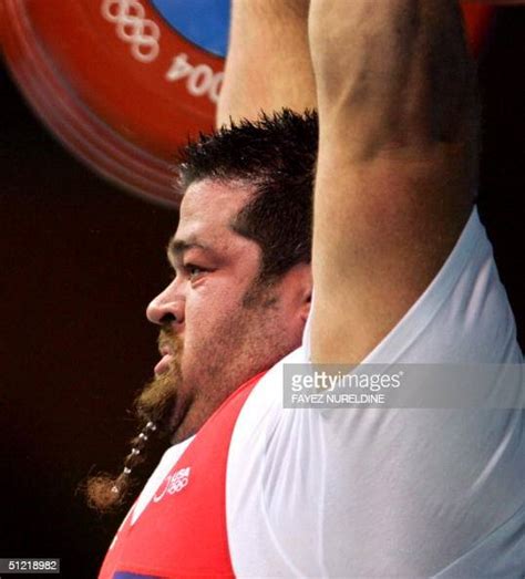 Usas Shane Hamman Competes During The Mens 105 Kg Weighlifting