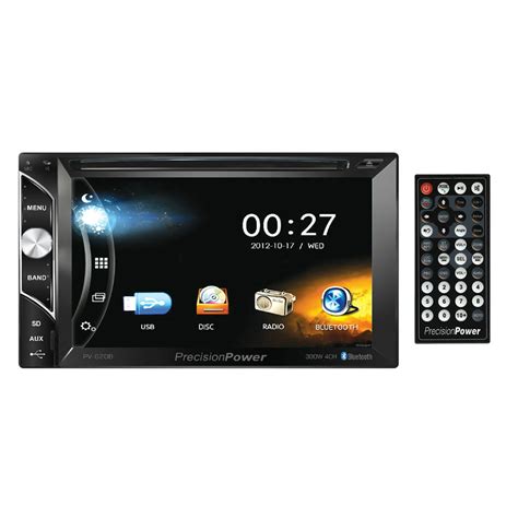 Precision Power Pv620b 62 Double Din Dvd Player With Bluetooth