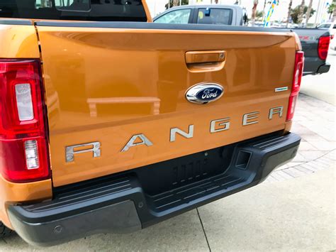 Rear Bumper Letters 2019 Ford Ranger Choose Color Plates Frames And