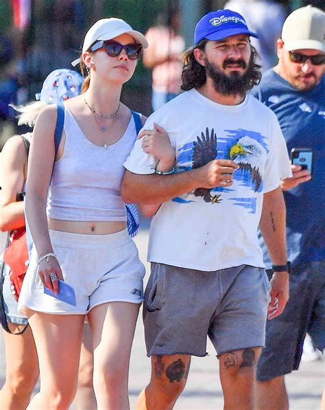 shia labeouf and ex mia goth spend a day at disneyland together photo