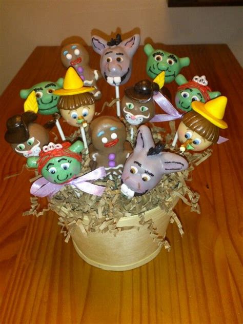 For this classic party activity, you'll need a poster or picture of donkey, construction paper and blindfold. Shrek Cake Pops!! | Shrek cake, Cake pop favors, Birthday ...