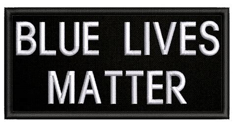 Blue Lives Matter 4 Embroidered Patch Iron On Or Sew On Decorative