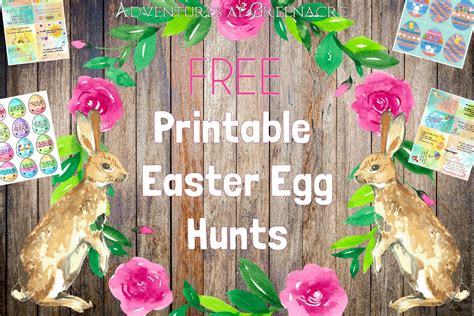 Adventures At Greenacre Free Printable Easter Egg Hunts