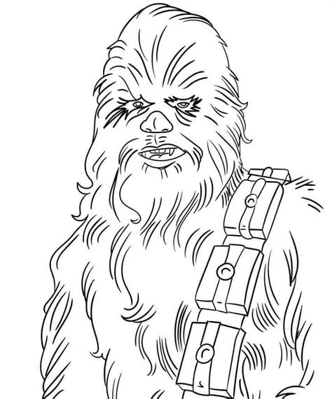 Desenhos De Chewbacca Para Colorir Pintar E Imprimir Colorironlinecom