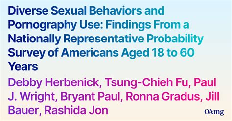 Pdf Diverse Sexual Behaviors And Pornography Use Findings From A Nationally Representative