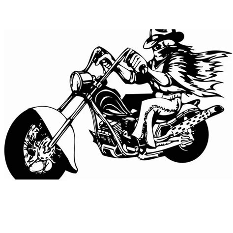 Motorcycle Sticker Vehicle Wing Decal Classic Punk Skull Posters Vinyl