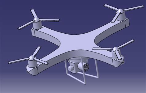 小型无人机catia模型图纸下载 懒石网