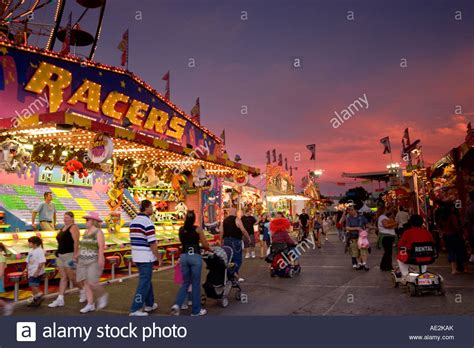 Carnival Games Midway At The Los Angeles County Fair Pomona Stock Photo