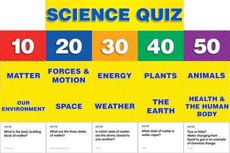 Scholastic Teachers Friend Science Class Quiz Grades 2 4