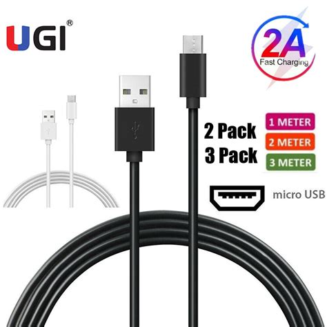 Ugi 23 Pack Fast Charging Cable Charger Micro Usb Type C Usb C Cable
