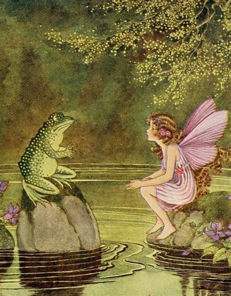 The Fairy And The Frog By Ida Rentoul Outhwaite Fairy Magic Fairy