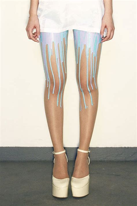 Wear Melting Tights Let The Paint Drip Down Your Legs
