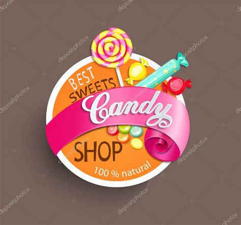 Candy Shop Label — Stock Vector © Tandav 94040484