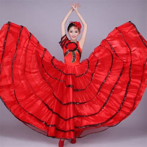 32 55us 35 off spanish bullfighting dance dress women opening dance full skirt modern