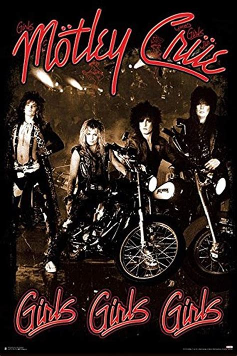 jp mötley crüe poster girls girls girls 61cm x 91 5cm ホーム＆キッチン