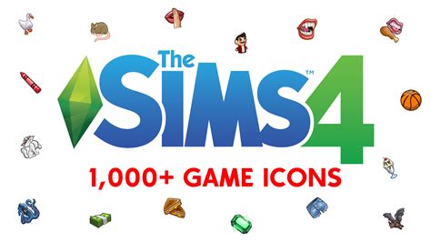 The Sims 4 1000 Game Icons By Luniversims Simsvip Game Icon