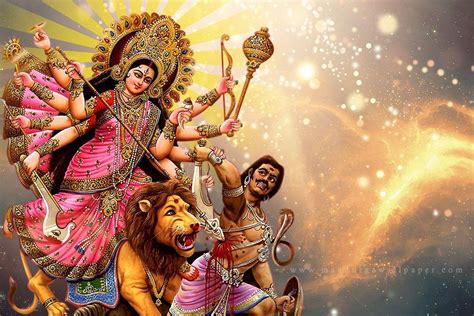 Durga Mata Wallpapers Top Free Durga Mata Backgrounds Wallpaperaccess