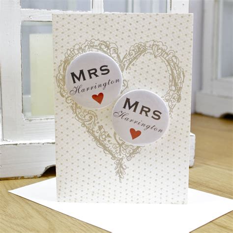 Personalised Mini Magnets Wedding Card By Bedcrumb