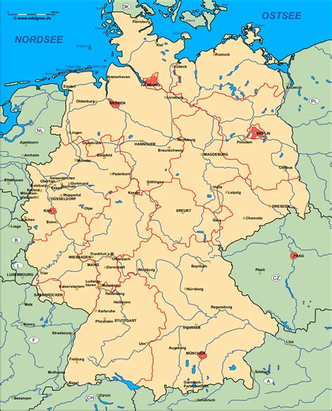 Deutschland Landkarte Kostenlos