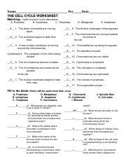 (more)is activity, students will determine the inputs and outputs of both photosynthesis and respiration, and then determine how they. the-cell-cycle-worksheet with answers - THE CELL CYCLE ...