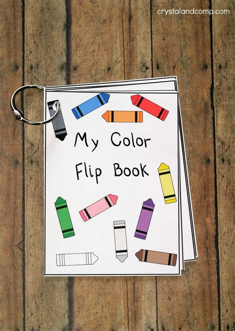 Teach Colors To Kids Flip Book