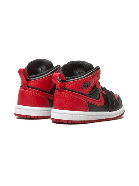 Jordan Kids Air Jordan 1 Mid Banned 2020 Sneakers Farfetch