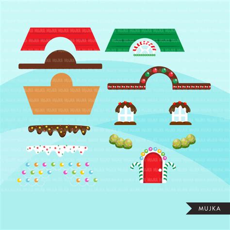 The tool is simple and practical, and helped me to work on all the rooms in my house. Gingerbread house creator clipart, Make your own Christmas ...